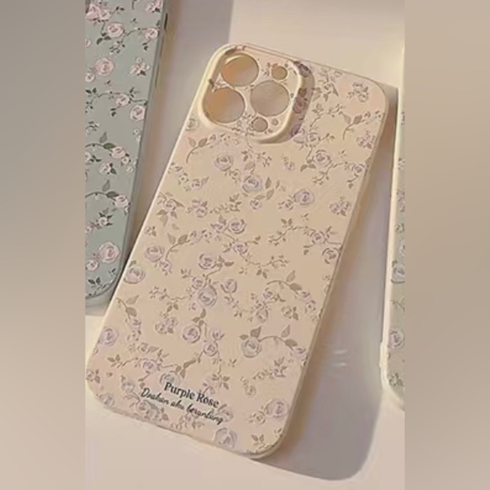 New iPhone 14 Pro Max case lite yellow with flowers